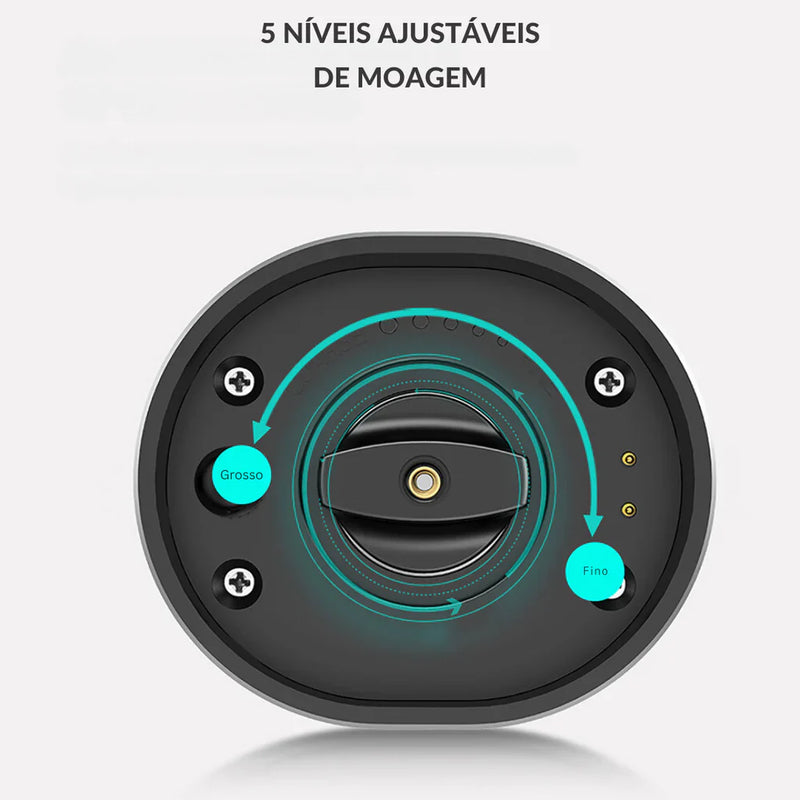 (COMPRE 1 LEVE 2) Moedor De Temperos Elétrico TurboSpice™  Luxo, Praticidade e Tecnologia