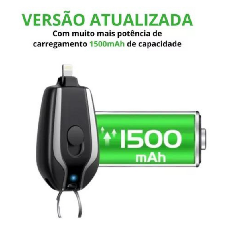 Chaveiro Carregador Conexão Tipo-C