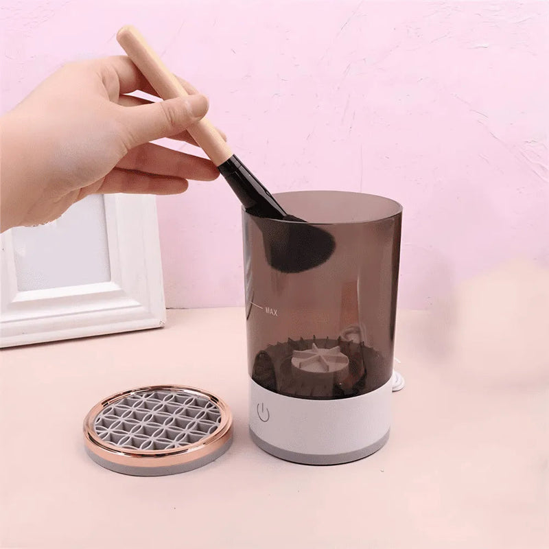 Lavador Limpador De Pinceis Maquiagem Automático Elétrico Bivolt - (Cores Sortidas)