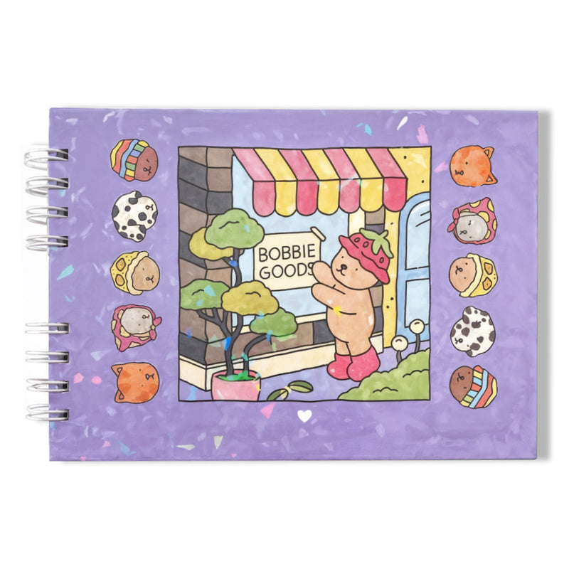 Livro Colorir Infantil URSO BOB (Roxo) 50 Folhas Capa Dura