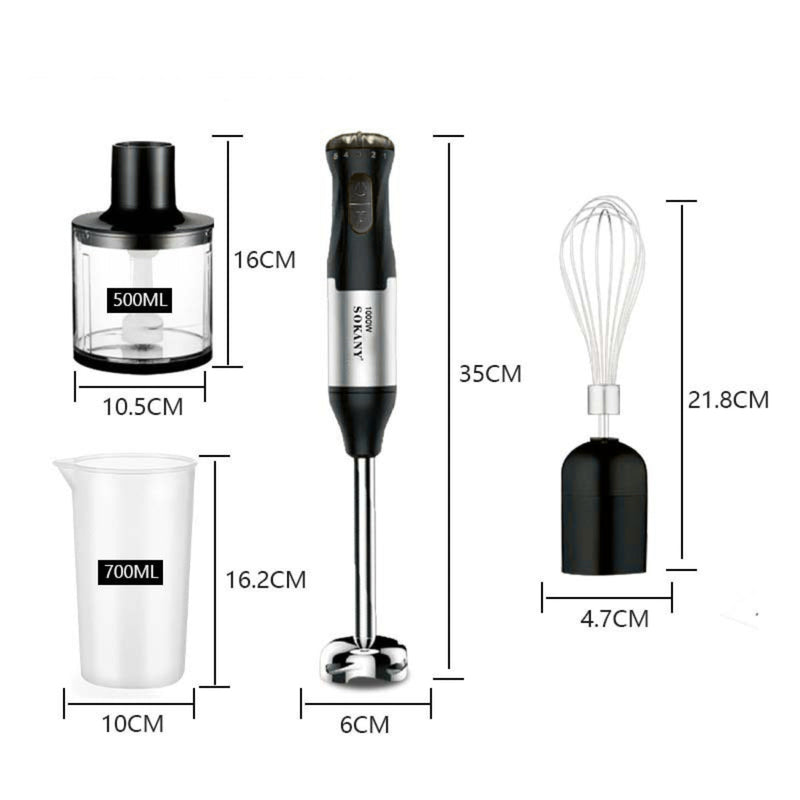 Mixer de Mão Elétrico 4 em 1 Multifunção Bivolt