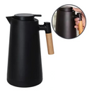 Kit Café Perfeito: Garrafa Térmica 1L Preta + Coador de Café Inox Permanente
