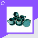 Jogo Xícara Dália 10 Peças