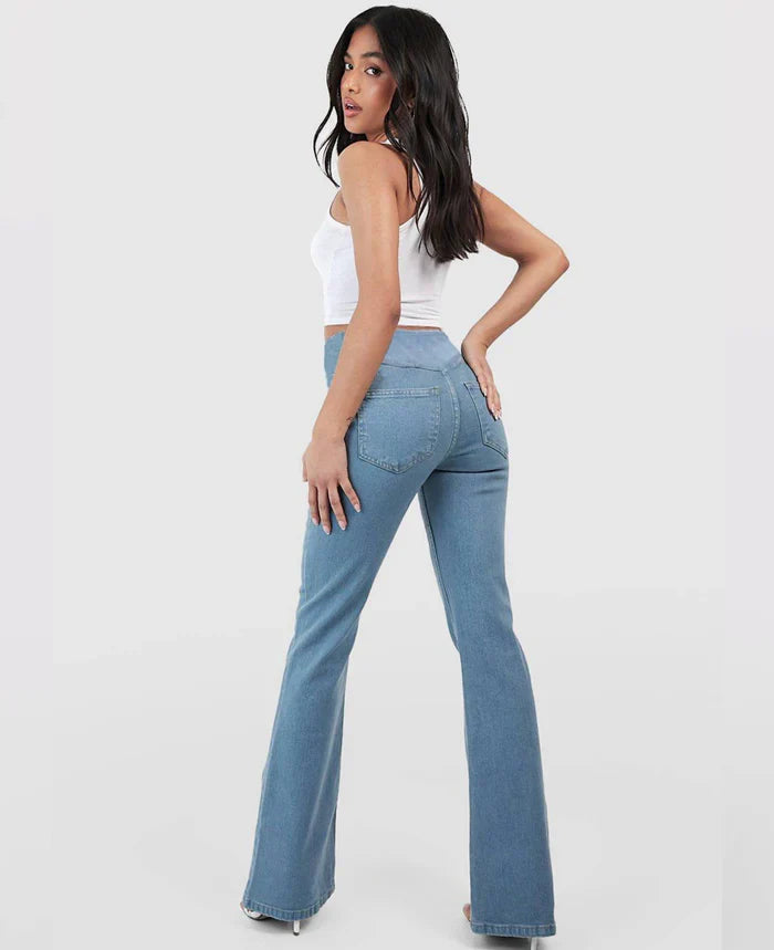 (Compre 1 Leve 3) Calça Jeans de Cintura Alta Cruzada