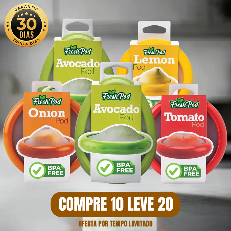 [COMPRE 10 LEVE 20] FreshPod Vedação Hermética - Guarde seus alimentos por muito mais tempo