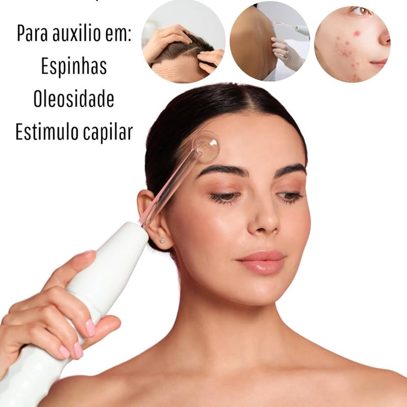 LUMIWAVE- Aparelho de Alta Frequência Portátil- (Revitalização Facial e Capilar