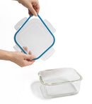 Pote Hermético de Vidro Quadrado 1,2L