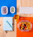 Pote Hermético de Vidro 840ml Retangular