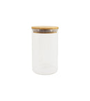 Pote de Mantimentos Redondo 1100ml com Tampa de Bambu