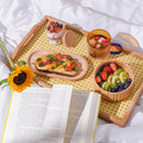 Pote de Vidro com Tampa de Bambu 250ml Circular Oikos