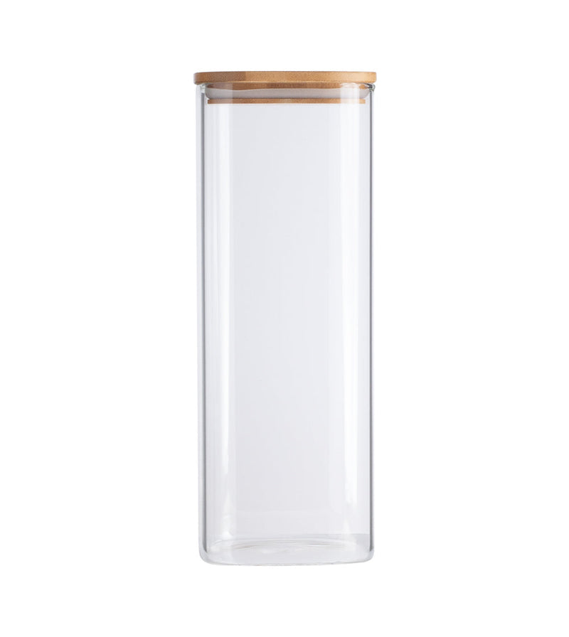 Pote de Mantimentos 1,9L com Tampa de Bambu