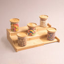 Rack Escadinha Organizador Extensível de Bambu