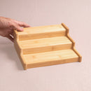Rack Escadinha Organizador Extensível de Bambu