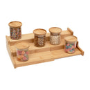 Rack Escadinha Organizador Extensível de Bambu