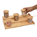 Rack Escadinha Organizador Extensível de Bambu