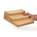 Rack Escadinha Organizador Extensível de Bambu