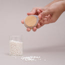 Pote de Vidro Borossilicato com Tampa de Bambu e Vedação de Silicone