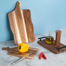 Tábua de Corte de Acácia Rústica 43cm