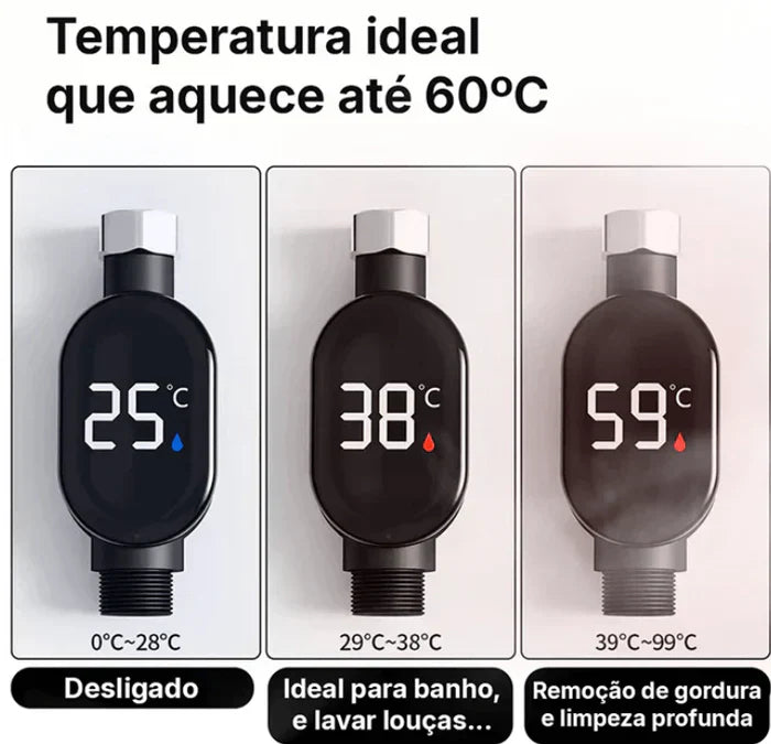 (COMPRE 1 LEVE 2) TermoLux™ – Controle a Temperatura da Sua Torneira com Precisão Total!