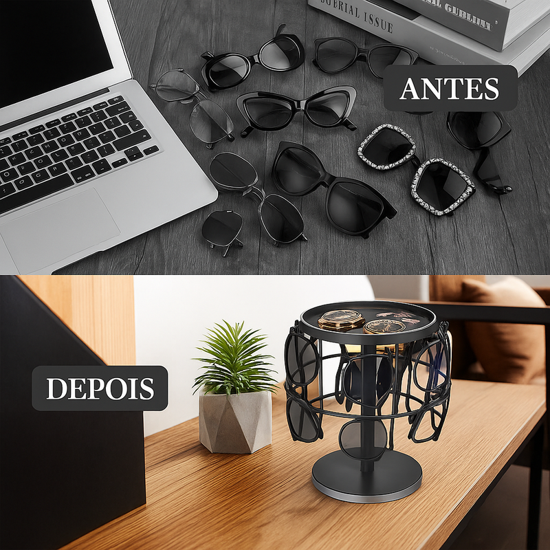 (COMPRE 1 LEVE 2) PORTAÓCULOS 360™ – ROTATIVO, COMPACTO E ULTRA FUNCIONAL!
