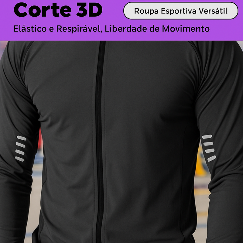 (COMPRE 1 LEVE 2) Conjunto TurboFit Dry — Roupa Esportiva Unissex de Alta Performance