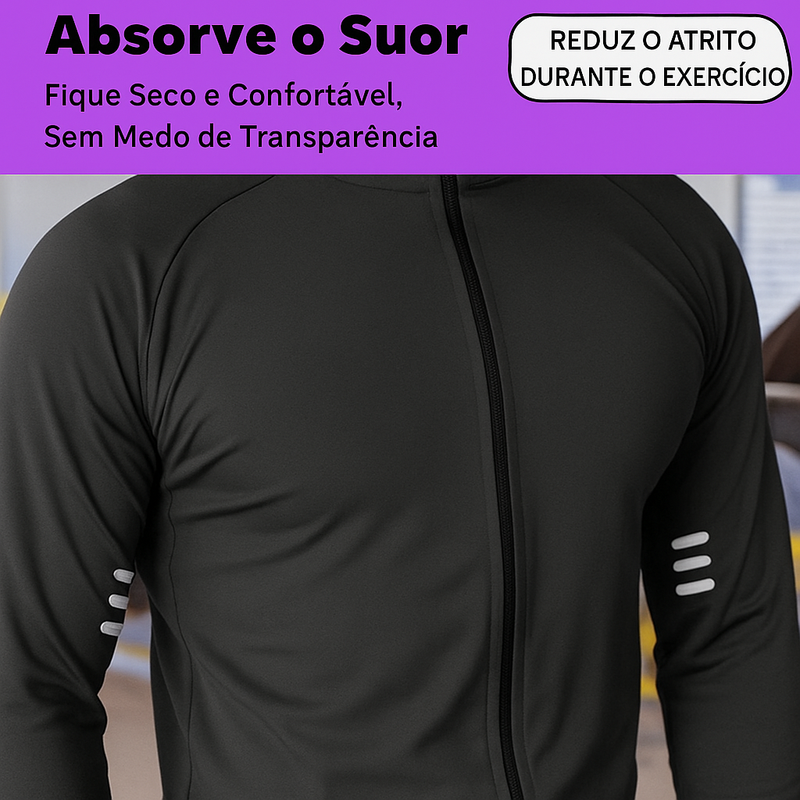 (COMPRE 1 LEVE 2) Conjunto TurboFit Dry — Roupa Esportiva Unissex de Alta Performance