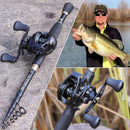 FishMaster™ Pro Kit Profissional de Pesca Com Mochila, Vara, Carretilha e Acessórios