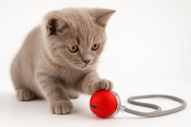 Bolinha Eletrônica Inteligente para Gatos e Cachorros