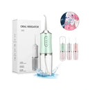 Irrigador Oral Portátil + Kit de Acessórios - HydroSmile Pro