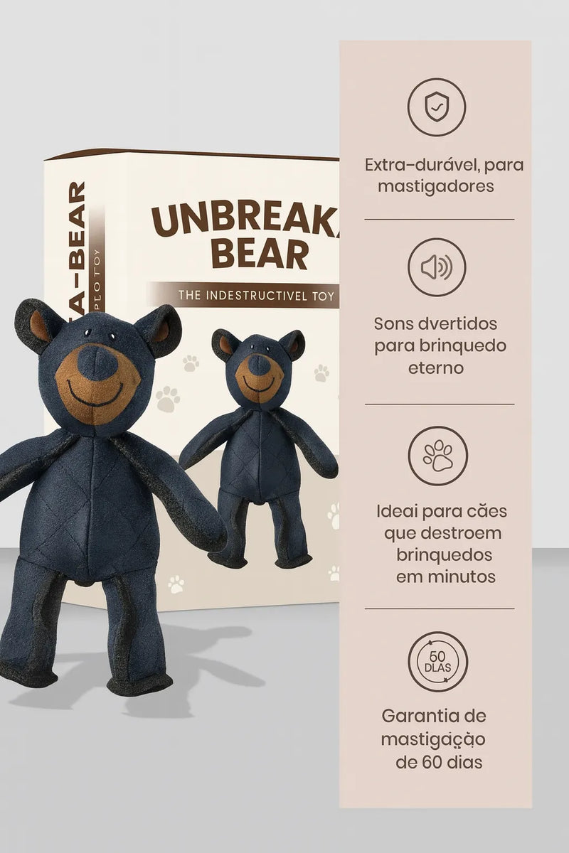 (COMPRE 1 LEVE 3) URSOFORTE™ – O Brinquedo Indestrutivel Que Seu Cachorro Vai Amar!