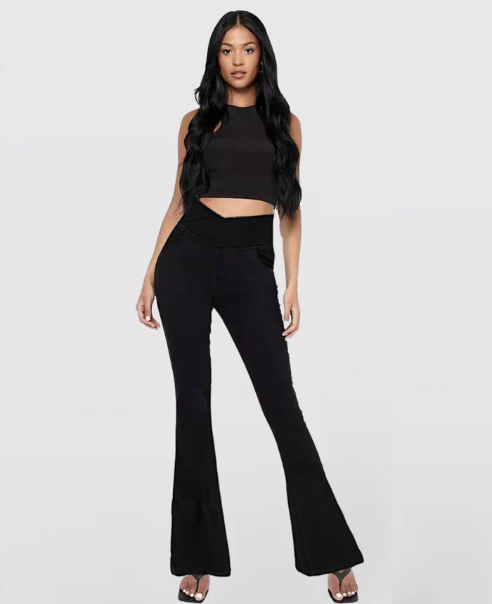 (Compre 1 Leve 3) Calça Jeans de Cintura Alta Cruzada