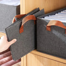 Kit com 3 Caixas Multiuso Organizadoras Dobráveis para Armários