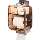 Caixa Box Porta Papel Higiênico Dispenser Organizador Banheiro Trava Magnética Suporte Celular