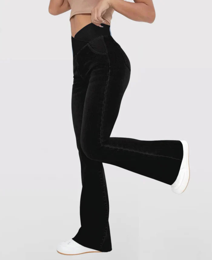 (Compre 1 Leve 3) Calça Jeans de Cintura Alta Cruzada