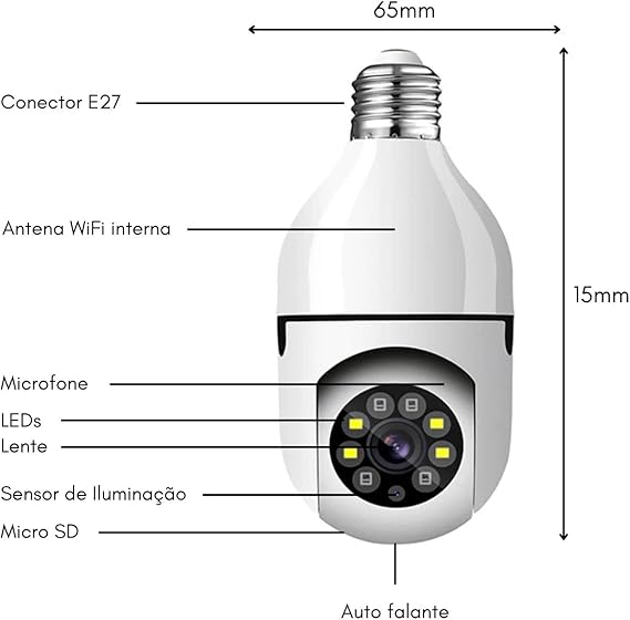 Monitoramento completo, 24h de segurança invisível!- Camera_Smart