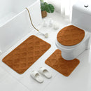 Jogo de Tapete para Banheiro 3 Peças Antiderrapante e Confortável