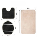 Jogo de Tapete para Banheiro 3 Peças Antiderrapante e Confortável