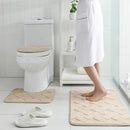 Jogo de Tapete para Banheiro 3 Peças Antiderrapante e Confortável