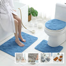 Jogo de Tapete para Banheiro 3 Peças Antiderrapante e Confortável