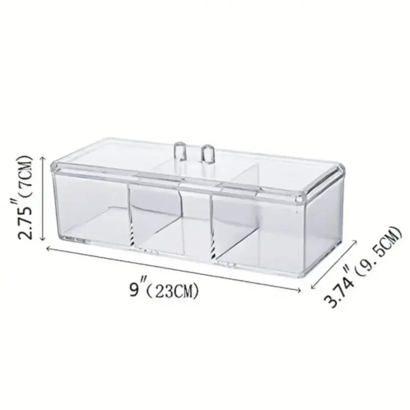 Porta Algodão e Cotonete ClearOrganize