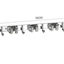 Suporte de Parede Multiuso para Vassouras – Organizador de Ambiente em Aço Inox