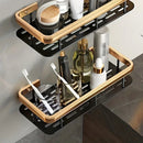 Kit 2 Prateleira Para Banheiro De Alumínio Sem Furos