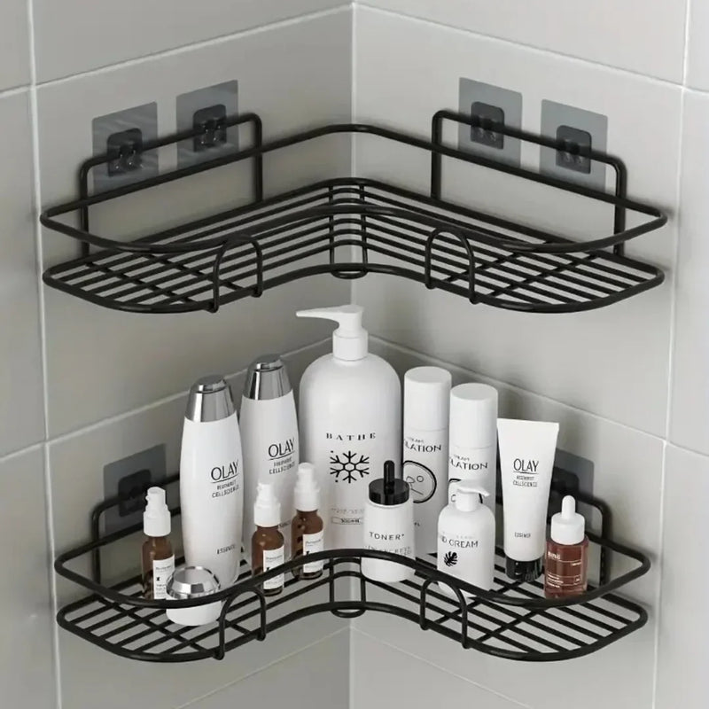 Kit 2 Prateleira Para Banheiro Canto Porta Shampoo