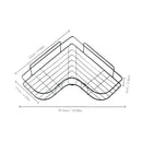 Kit 2 Prateleira Para Banheiro Canto Porta Shampoo