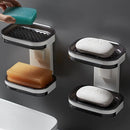 Saboneteira Adesiva de Parede Camada Dupla – Com Bandeja e Sem Perfuração