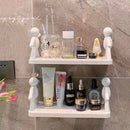 Kit 2 Suportes Organizador Cozinha Banheiro Plástico Com Adesivo