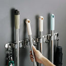 Suporte de Parede Multiuso para Vassouras – Organizador de Ambiente em Aço Inox